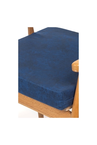 50x50x8cm Sandalye Minderi Dayanaklı Fermuarlı Yıkanabilir Kumaş Bahçe-balkon Minderi 1adet Mavi Mavi