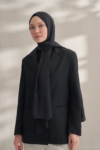 Armanda Krep Jakar Prizma Desen Şal - 70 X 190 Siyah