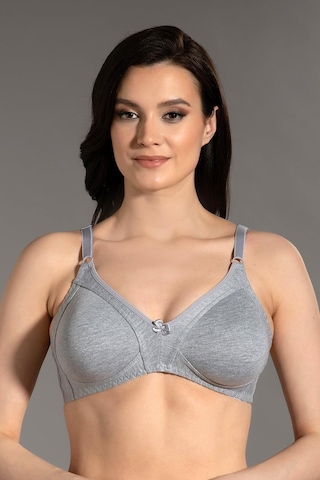 New Bra Kadın Toparlayıcı Desteksiz Gri Sütyen 3c3t1n7o50 001