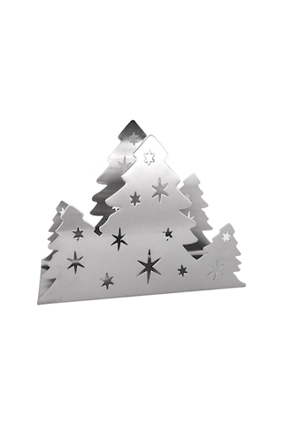 Homyl Mutfak Restoran Otel Için Yılbaşı Peçete Tutucu Gümüş