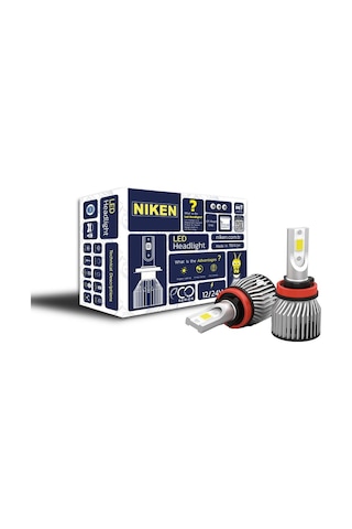Niken H16 Led Xenon Far Ampulü Seti Niken Eco 8000lm