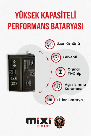 Oneplus Nord 2 5g Uyumlu Tam Kapasite Batarya 1 Yıl Garantili