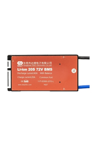 Daly Bms Li-ion 20s 72v 40a Balanslı Ortak Port