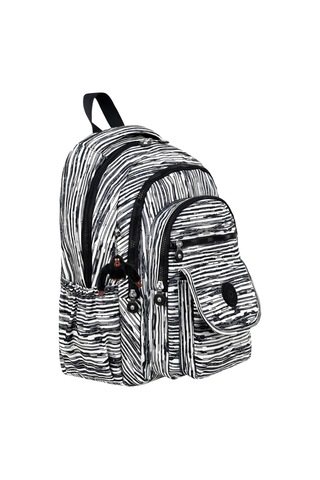 Çantaland Lüx Desenli Orta Boy Sırt Çantası, Maymun Anahtarlık Hediyeli Zebra Desen