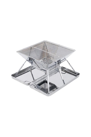 Kamp Katlanır Izgara Barbekü Metal Çanta Muhafazalı