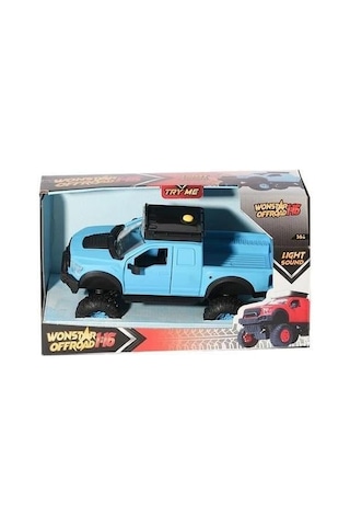 Zuzu Toys Wonstar Offroad Sesli Ve Işıklı 1:16 40165 Mavi Çok Renkli