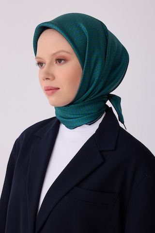 Belli Twill İpek Eşarp 4317-85 Petrol Yeşil Petrol Yeşili