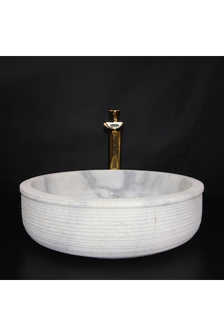 Afyon Beyaz Başlıklı Dışı Taramalı Lavabo