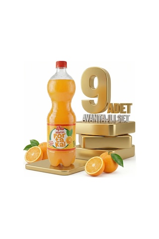 Afia Keyfim Portakallı Gazoz 9x1 Lt