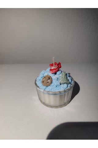 Yeni Yıl Temalı Kış Dağı Mumu