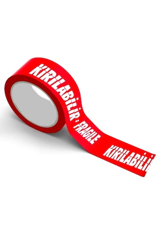 Fragile Kırılır Baskılı Koli Bandı 5cmx100m Kırılır Fragile Bant