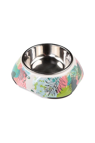 Bobo BO-3134H(A5) Soyut Desenli Melamin Kaplı Köpek Mama Kabı 150 ML