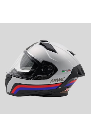 Arwıc AR939 Retroline Ece-R 22.06 Full Face Motosiklet Kaskı Gri