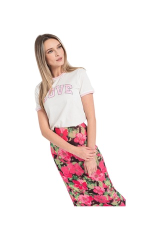 Only Kadın T-shirt 15321015 Beyaz