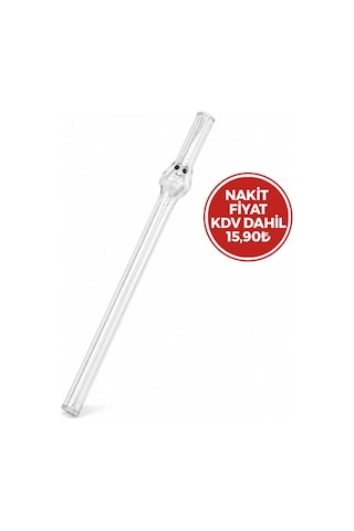 İbico İ22-138 Pipet 20cm Yüz Figürlü Poşetli Ambalaj Cam - 30'li Paket Diğer