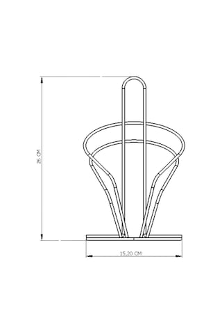 Edora Home Rose Kuğu Kağıt Rulo Havluluk, Dik Dekoratif Havlu Peçetelik - Metal Paslanmaz Rose