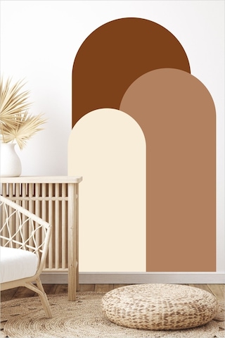 Bohem Oval Boho 3'lü Duvar Sticker