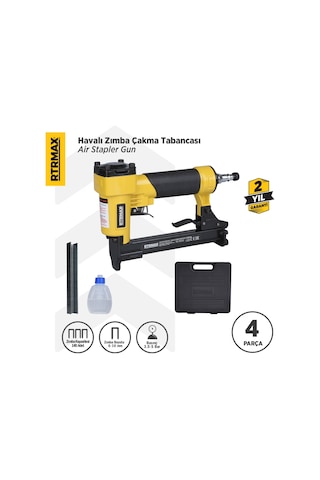 Rtrmax RTM0116 Havalı Zımba Çakma Tabancası 6-16 mm 3.5-5 Bar Çantalı