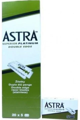 Astra Traş Bıçağı Yeşil Jilet 5 x 20'li