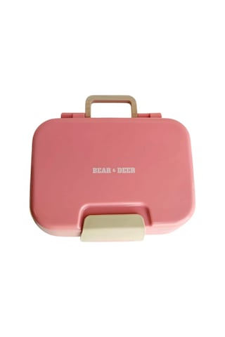 B&d Tek Katlı İki Bölmeli Çelik Pembe Beslenme Kabı Bes001 Pembe
