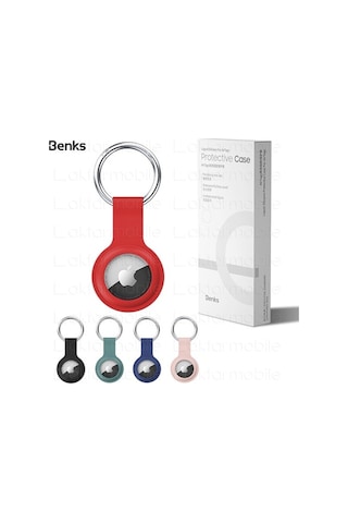 Benks Apple Uyumlu AirTag Kılıf & Anahtarlık - Premium Silikon Kılıf