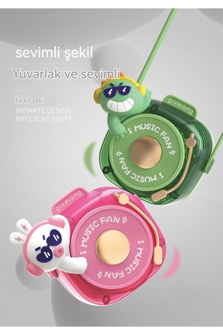 Jzcat Karikatür Halter Taşınabilir Bladeless Küçük Fan