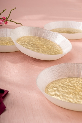 Emsan Golden 4 Parça Cam Dik Kase 21 Cm Gold