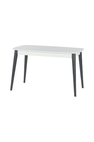 Ludovica Fransız Retro Still Açılır Ceviz Yemek Masası 90x170 Siyah - Beyaz