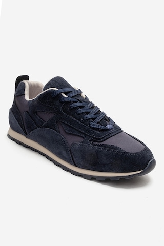 Luvishoes Sahra Lacivert Süet Hakiki Deri Kadın Sneaker Lacivert