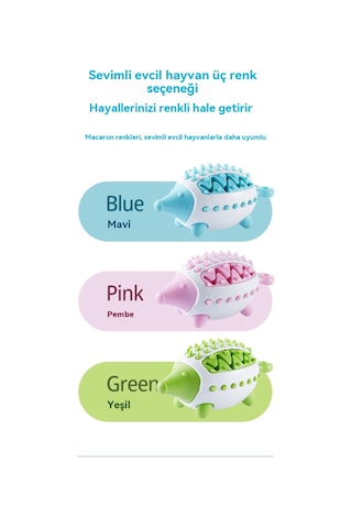 Mytopped Köpekler Diş Gıcırdıyor Oyuncak Kirpi Sızdıran Yiyecek Cihazı İnteraktif Eğitim Eğitici Köpek Oyuncakları Anti-diş Sızdıran Top