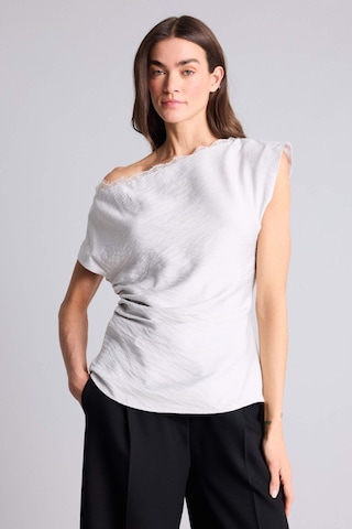 Defacto Fıtted Kayık Yaka Kısa Kollu Bluz H2052ax26spgr294 Gri-gr294