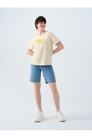 LOFT Regular Fit Kadın Tshirt K.kol Lf2039130 Q1.v1 Bej