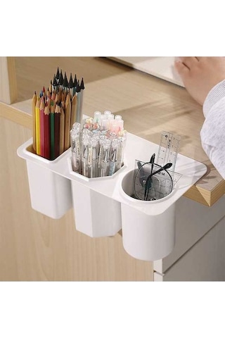 Maoyaya Zbsn-1136 Saklama Organizasyonu Masaüstü Masa Kutusu İşlevli Çok Bj Beyaz