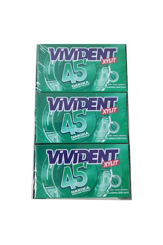 Vivident Xylit 45 Dakika Yeşil Nane Cüzdan Sakız 18 x 26 G