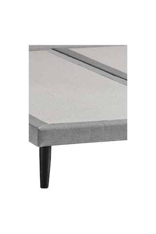 Niron Slim Baza Ve Başlık Takımı - 120x200 Tek Kişilik Kumaş Kaplı Metal Karyola Ve Başlık Seti