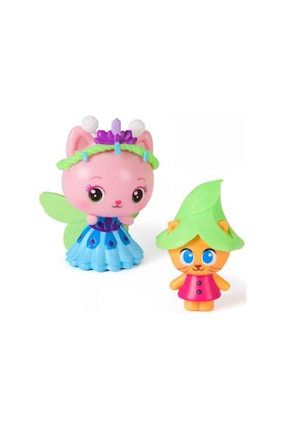 Gabby S Dollhouse 2 Li Figür Seti - Queen Kitty Fairy Kitty Gnome