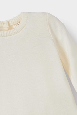 Defacto Kız Bebek Bisiklet Yaka Triko Kazak X8187a225auer100 Ekru