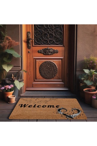 Valerine Life Müzik Aşkı Welcome Kapı Önü Paspası 45x70cm