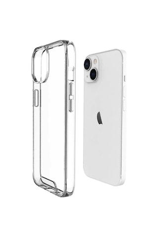 Apple Uyumlu iPhone 14 Plus Kılıf Space Seri Lux Silikon Şeffaf Kapak
