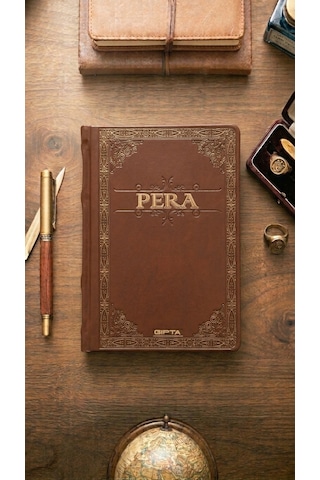 Pera 17x24 Çizgisiz Deri Kapak Ciltli Defter Model 6 Çok Renkli