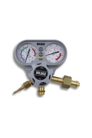 Yıldız 5450s Co2 0-21 L/min. Karbondioksit Basınç Düşürücü Saat