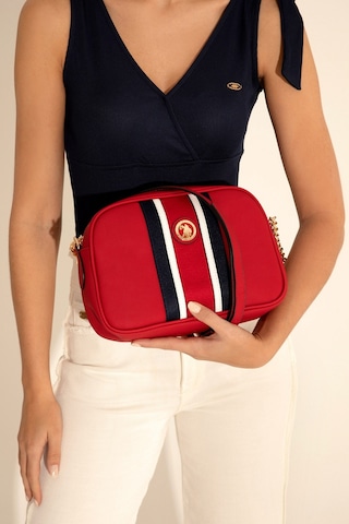U.S. Polo Assn. Kadın Kırmızı Çapraz Çanta 50293682-VR030
