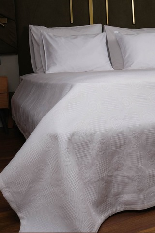 Boston Serisi Tek Kişilik Otel Pikesi 160 230cm Beyaz