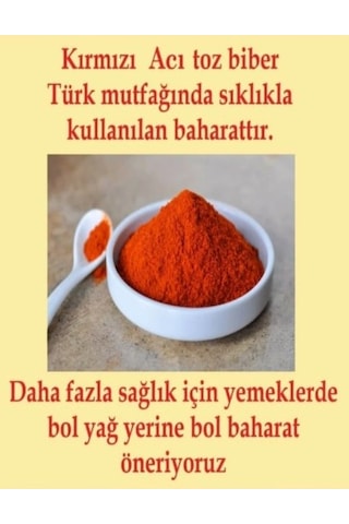 Parmak Kırmızı Acı Toz Biber 250 G