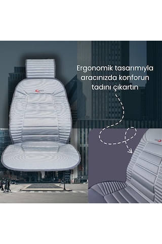 Space Oto Minder Premium001 Özel Tasarım Tüm Araçlara Uyumlu Koltuk Minderi 2'li Set