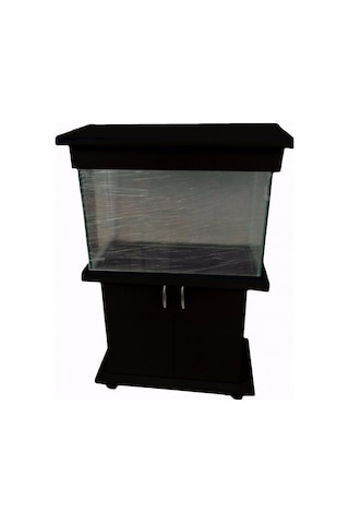 Kanki Pet 80 Cm Mobilyalı Lüks Akvaryum Mdf Siyah