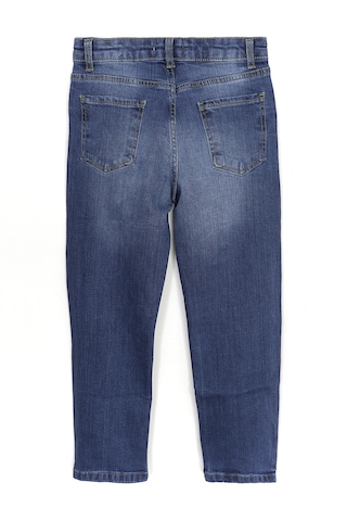 Erkek Çocuk Destroyed Jean Yırtık Kot Denim Pantolon Laci 2034 Lacivert