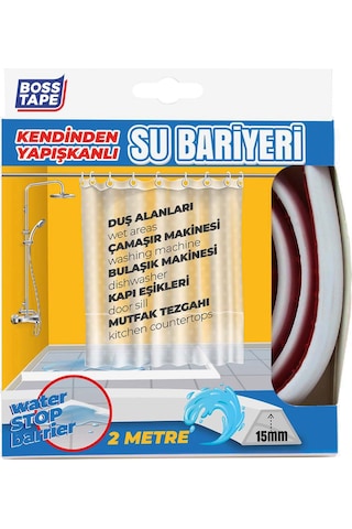 Duş, Kapı Eşiği, Mutfak Tezgahı Etrafı Su Kesici Bariyer - 2 Metr