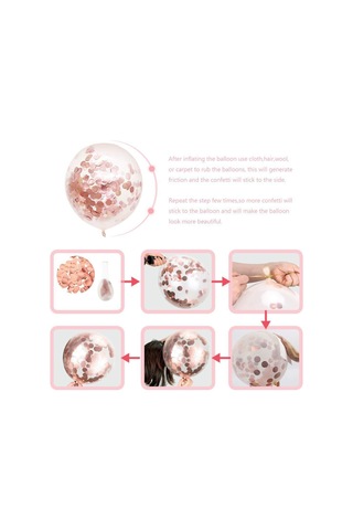 Vkemall Gül Altın Renkli Doğum Günü Partisi Dekorasyon Seti - Lateks Ve Aluminyum Folyo Balonlar İle Unutulmaz Parti Stili