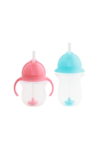 Munchkin Tıklama Kilitli Uçlu Alıştırma Bardağı 6ay+ 207 Ml Pemb Mor - Pembe